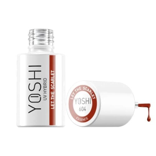 YOSHI Hybrid Nail Gel Polish UV/LED – Let The Scarlet 604