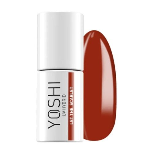 YOSHI Hybrid Nail Gel Polish UV/LED – Let The Scarlet 604 – 6 ml