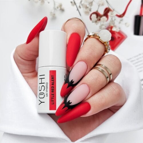 YOSHI Hybrid Nail Gel Polish UV/LED – Little Red Alert 601