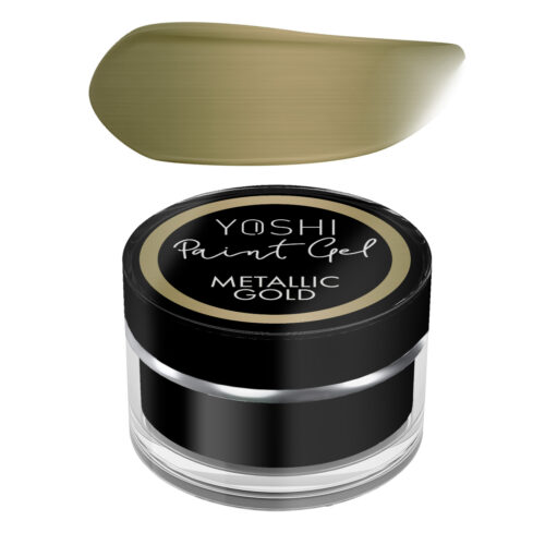 Yoshi Metallic Nail Art Paint Gel UV LED 5ml - Metallic Gold