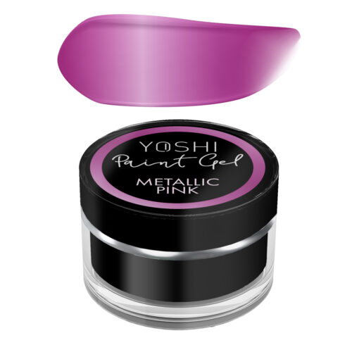 Yoshi Metallic Nail Art Paint Gel UV LED 5ml - Metallic Pink