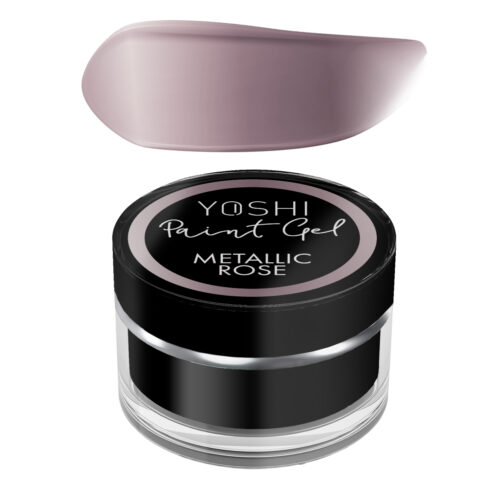 Yoshi Metallic Nail Art Paint Gel UV LED 5ml - Metallic Rose