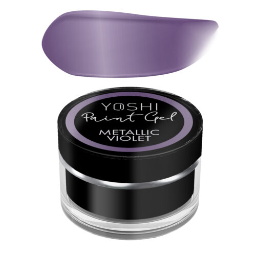 Yoshi Metallic Nail Art Paint Gel UV LED 5ml - Metallic Violet