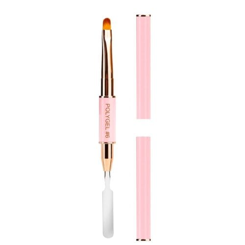 YOSHI Polygel Brush #6 – Dual-Ended with Spatula