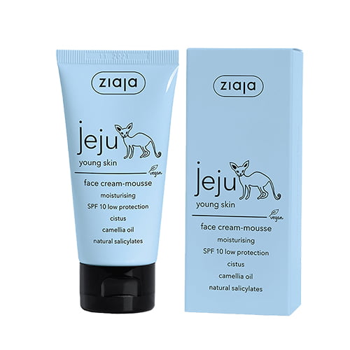 Ziaja Jeju Young Skin SPF10 Moisturising Face Cream-Mousse 50ml