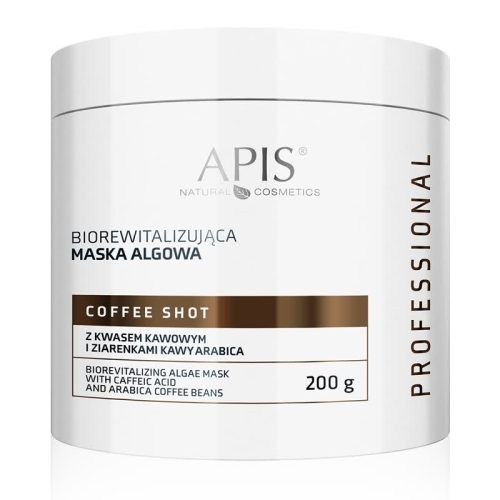 Apis professional coffee algae mask with pluming effect.
