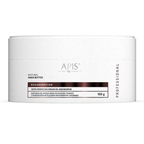 Apis Professional Face Massage Natural Shea Butter with Moroccan Argan Oil and Baobab 100g