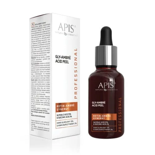 Apis Professional Retin Ambre Synergy Gly-Ambre Face Peel With 15% Glycolic Acid and 2% Succinic Acid 30ml