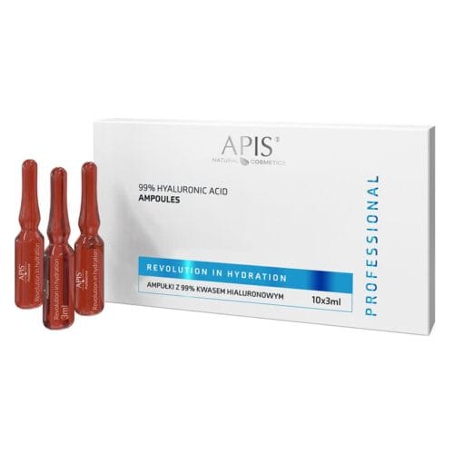 Apis Professional Revolution in Hydration 99% Hyaluronic Acid Ampoules 10 x 3ml