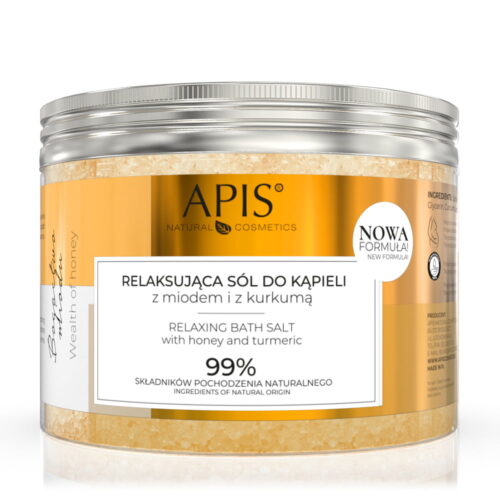 Apis Wealth of Honey Relaxing Bath Salt with Honey and Turmeric 650g