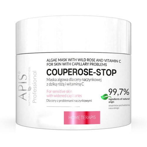 Apis Professional Couperose Stop Algae Face Mask with Wild Rose and Vitamin C 100g