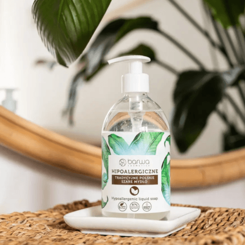 Barwa Hypoallergenic Traditional Grey Liquid Soap Fragrance-Free 500ml