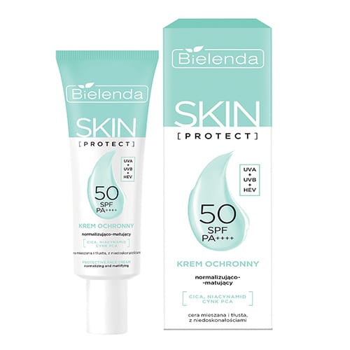 Bielenda Skin Protect Normalising Matting Face Cream for Combination Oily Skin 40ml