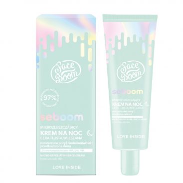 Bielenda FaceBoom SEBOOM Micro-Exfoliating Night Face Cream for Oily Mixed Skin 50ml