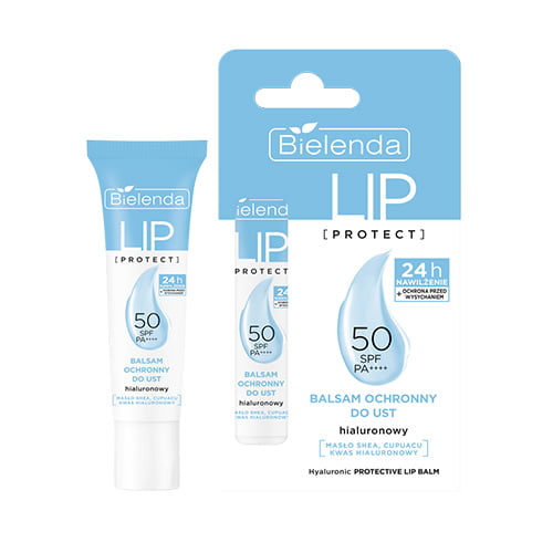 Bielenda Protective Moisturising Lip Balm SPF50 with Hyaluronic Acid 10g