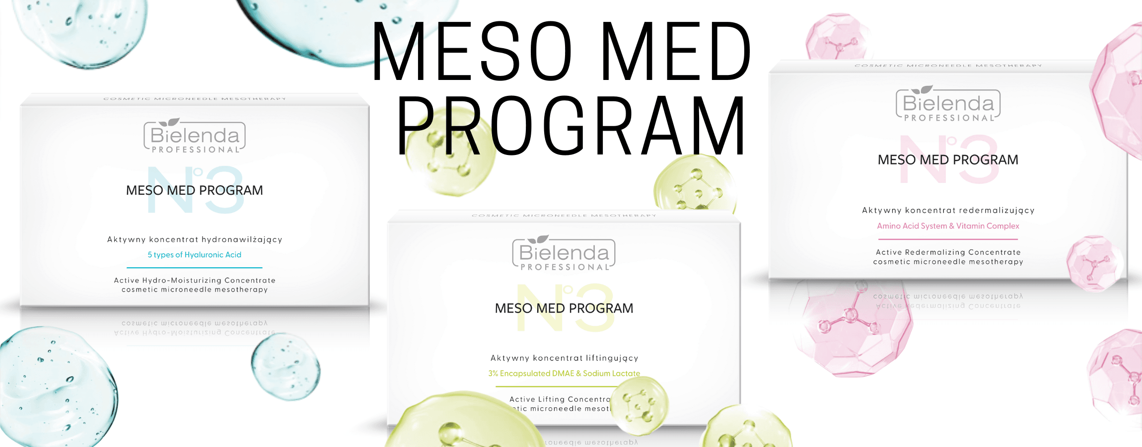 bielenda professional meso med program new ampoules banner