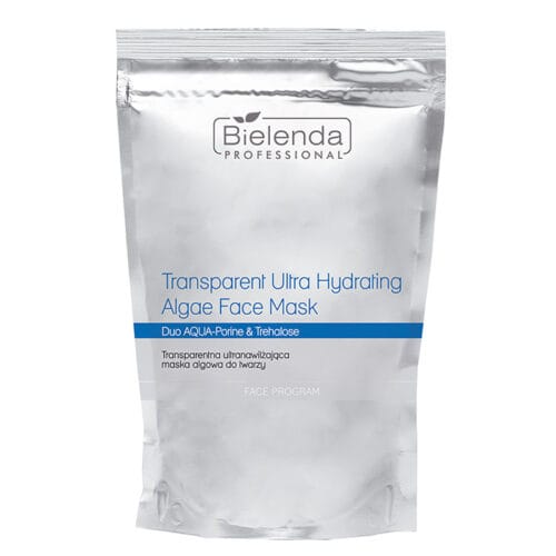 Bielenda Professional Transparent Ultra Hydrating Algae Face Mask with Duo AQUA-Porine - refilling pack, 190g