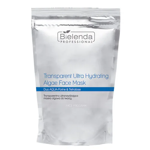 Bielenda Professional Transparent Ultra Hydrating Algae Face Mask with Duo AQUA-Porine - refilling pack, 190g