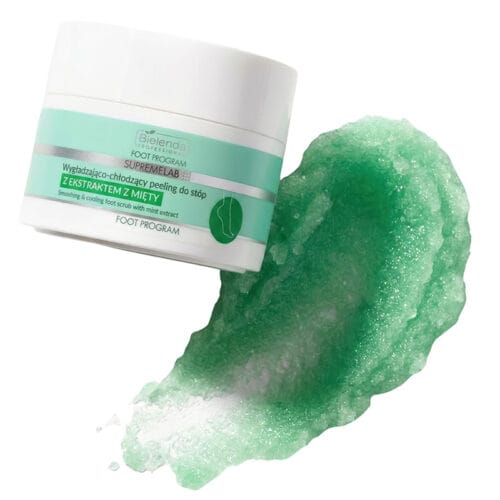 Bielenda Professional Supremelab Foot Program Smoothing & Cooling Foot Scrub with Mint Extract 200g