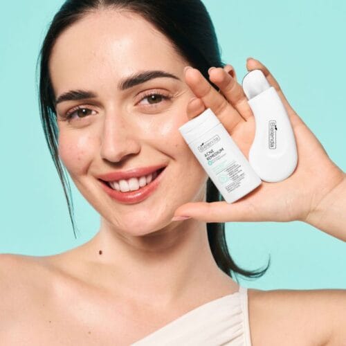 Alternative view of Bielenda Acne Remedium Set – Pore Cleansing Spatula + Sebum-Regulating Concentrate 30ml