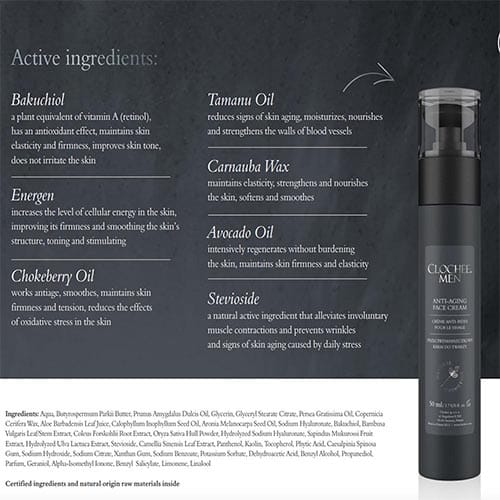 Clochee Men Anti-Ageing Face Cream