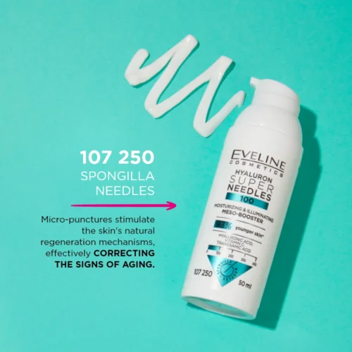 Eveline Super Needles Hyaluron 100 Moisturising & Illuminating Meso-Booster 50ml