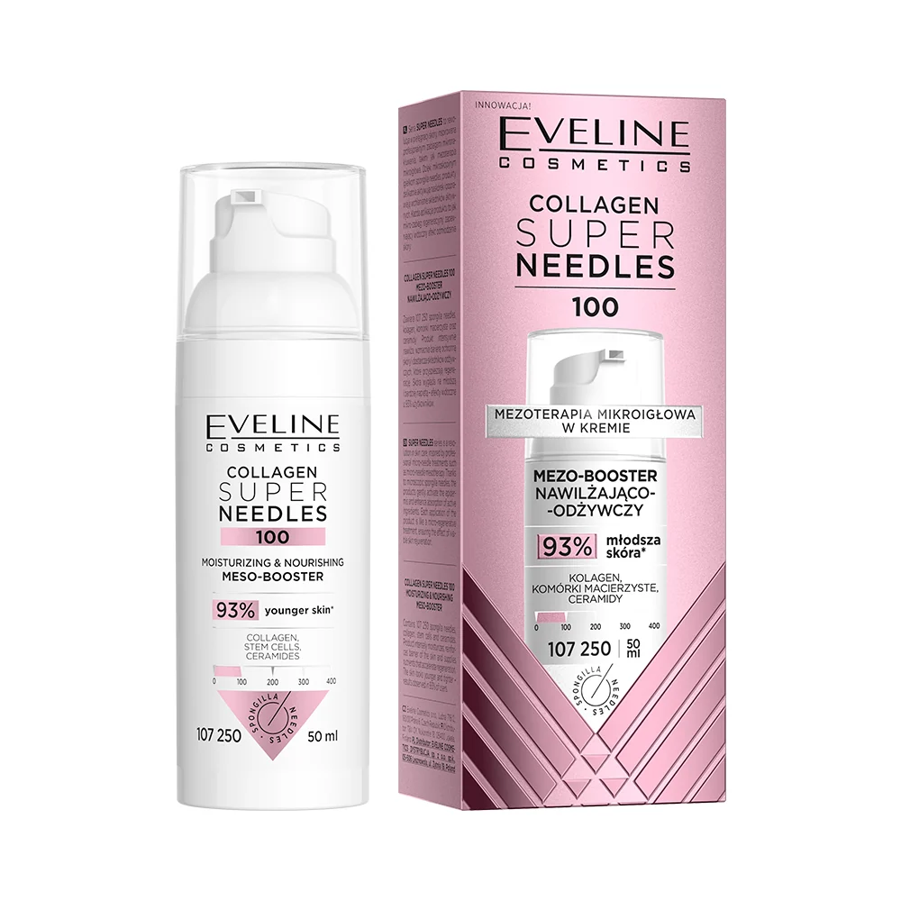 Eveline Super Needles 100 Collagen Moisturising & Nourishing Meso-Booster 50ml