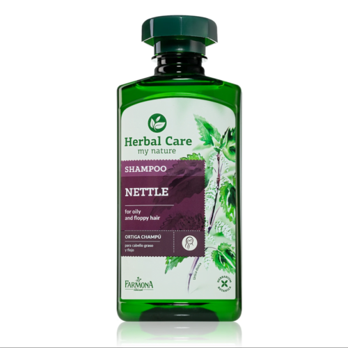 Farmona herbal nettle shampoo for oily hair.