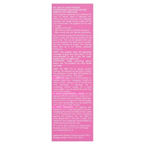 Joanna Ultra Color Hair Toning Pigment Pink Blond 100g