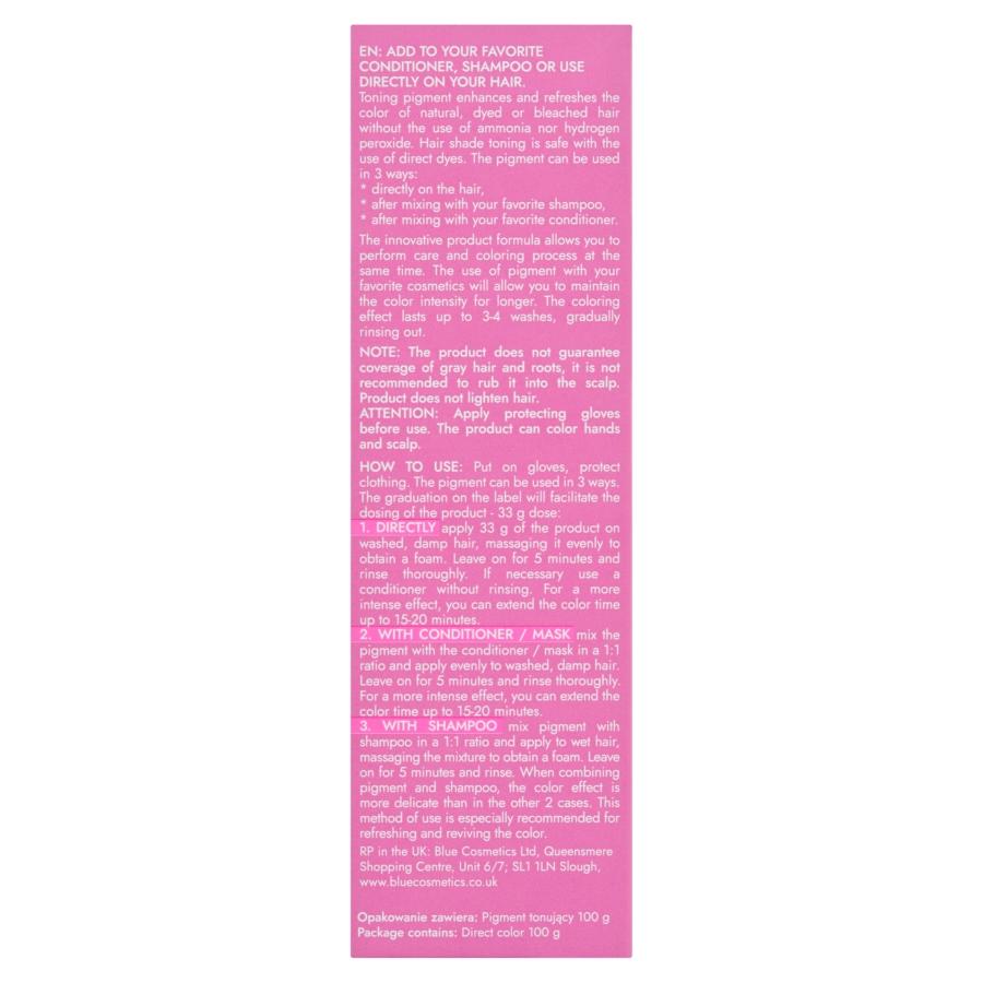 Joanna Ultra Color Hair Toning Pigment Pink Blond 100g