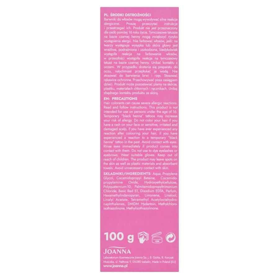 Joanna Ultra Color Hair Toning Pigment Pink Blond 100g - Image 3