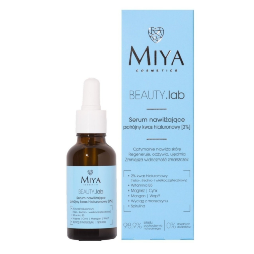 Miya Cosmetics BEAUTY.lab Moisturising Serum with Triple Hyaluronic Acid 2% 30ml