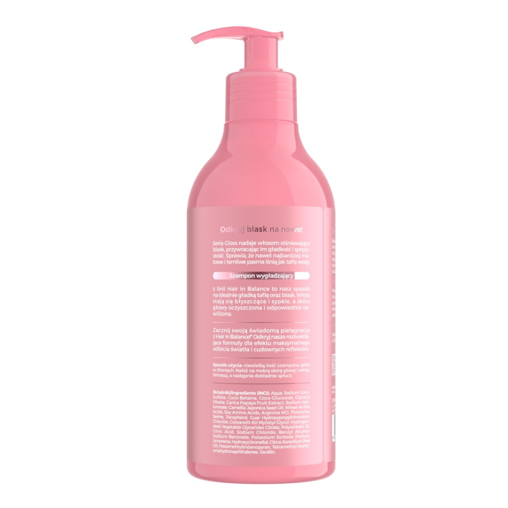 OnlyBio Hair in Balance Gloss Smoothing Shampoo 400ml