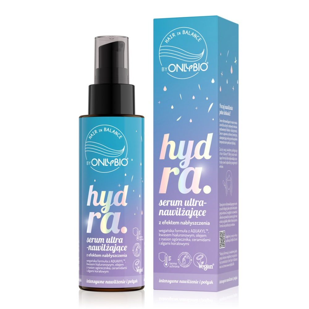 OnlyBio Hair in Balance Hydra Ultra Hydrating Hair Serum with Shine Effect 100ml