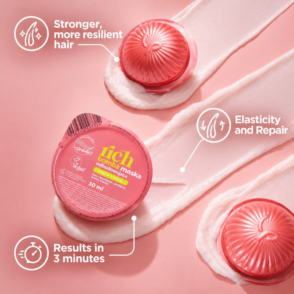 OnlyBio Hair in Balance Rich Bomb Rebuilding Hair Mask 30ml