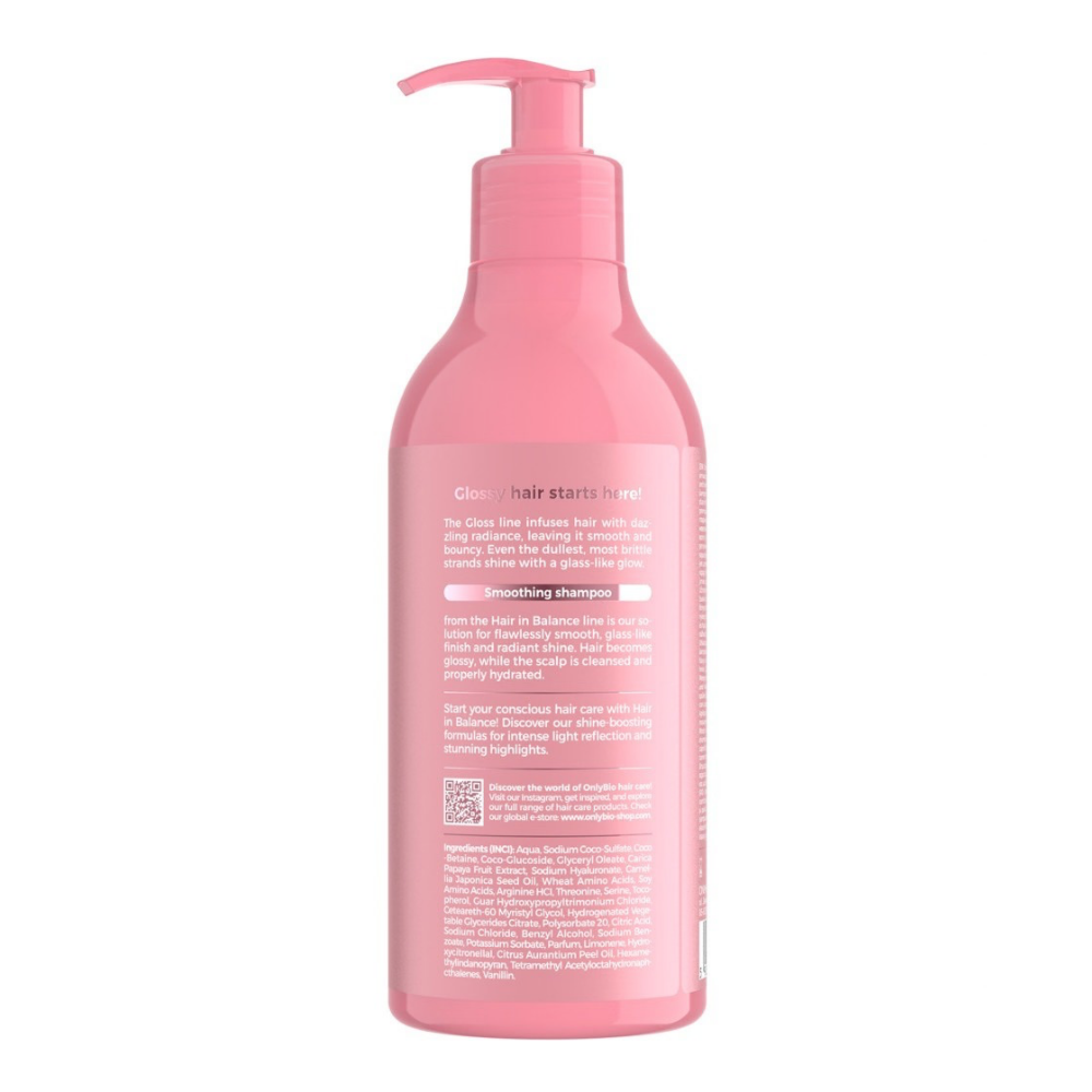 OnlyBio Hair in Balance Gloss Smoothing Shampoo 400ml