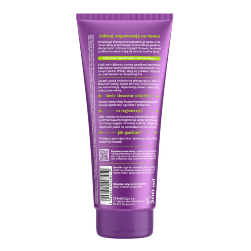 OnlyBio Hair in Balance Repair Regenerating Strengthening Conditioner 200ml