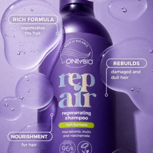 OnlyBio Hair in Balance Repair Regenerating Strengthening Shampoo 400ml