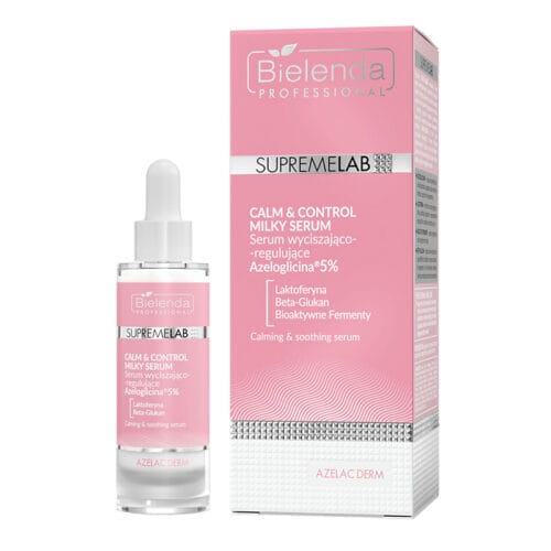 Bielenda SupremeLab AZELAC DERM Calm & Control Milky Serum – Soothing Sebum-Regulating 30ml