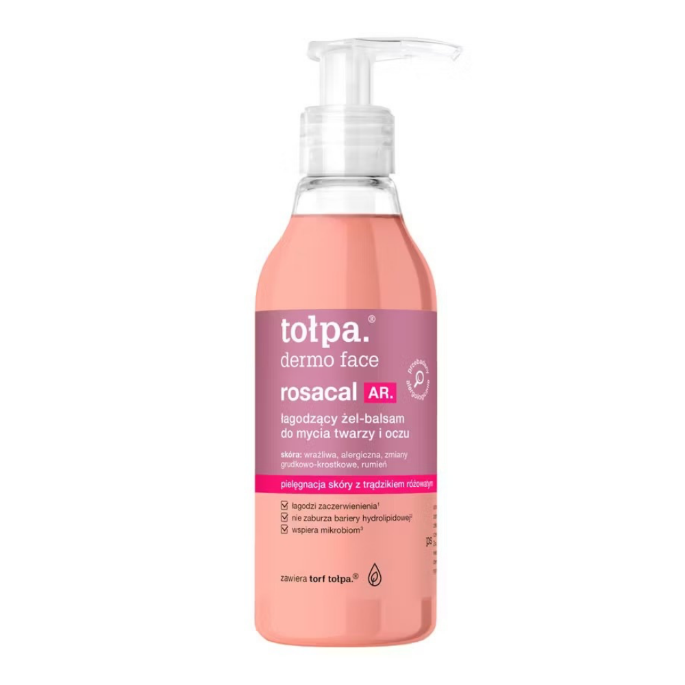 Tołpa Dermo Face Rosacal AR Soothing Cleansing Gel-Balm for Rosacea-Prone Skin 195ml