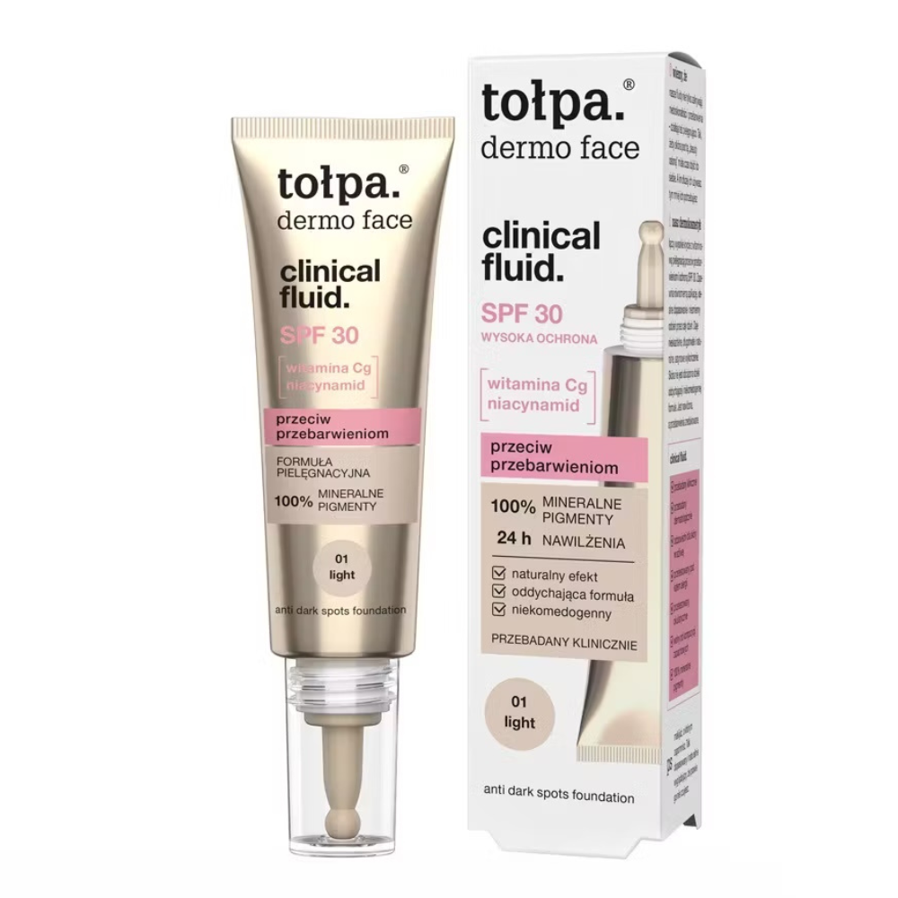 Tołpa Dermo Face Clinical Fluid Anti-Dark Spots Foundation SPF30 25ml 01.Light